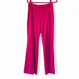Hot Pink Flare Pants / Y2K Barbiecore Wide Leg Trousers – Size L  Bold hot pink